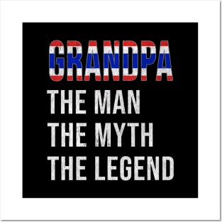 Grand Father Thai Grandpa The Man The Myth The Legend - Gift for Thai Dad With Roots From  Thailand Posters and Art